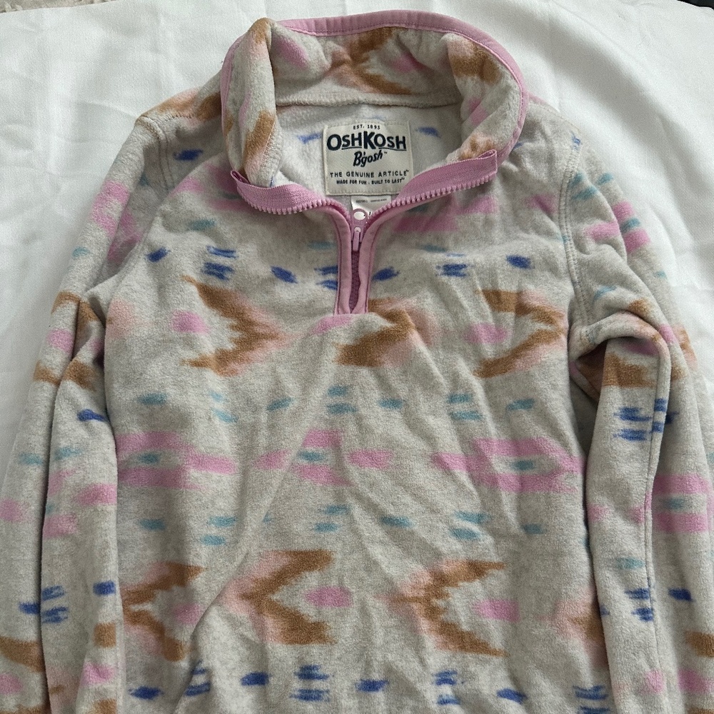 Girls 4T Oshkosh Lightweight Fleece Pullover